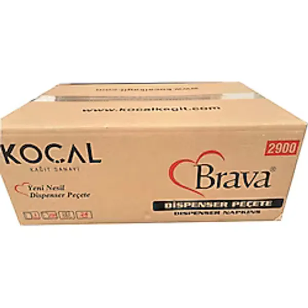 Koçal Masaüstü Tek Çek Çek Kağıt Dispenser Peçete - 2 Kat - 250 Adetlik 24 Paket / Koli