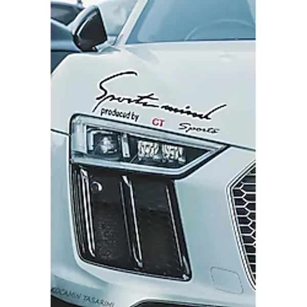 Kocamın Tasarımı Alfa Romeo Gt Sport Mind Oto Far Sticker Kırmızı Yazılı Siyah Şerit Tasarımlı Aksesuar Gt Yazılı