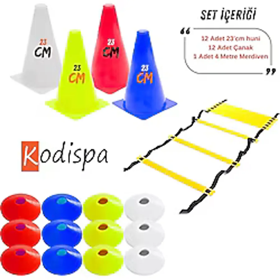 Kodispa 12'li 23'cm Hunili Antrenman Merdivenli Antrenman Seti