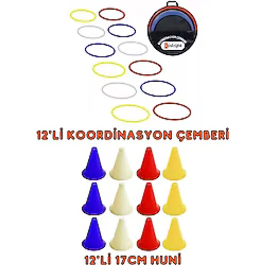 Kodispa 2'li Antrenman Seti Çember-huni Çok Renkli