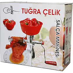 Kollu Alüminyum Salça Makinesi Süzgeçli - Plastik Hazneli-Findit