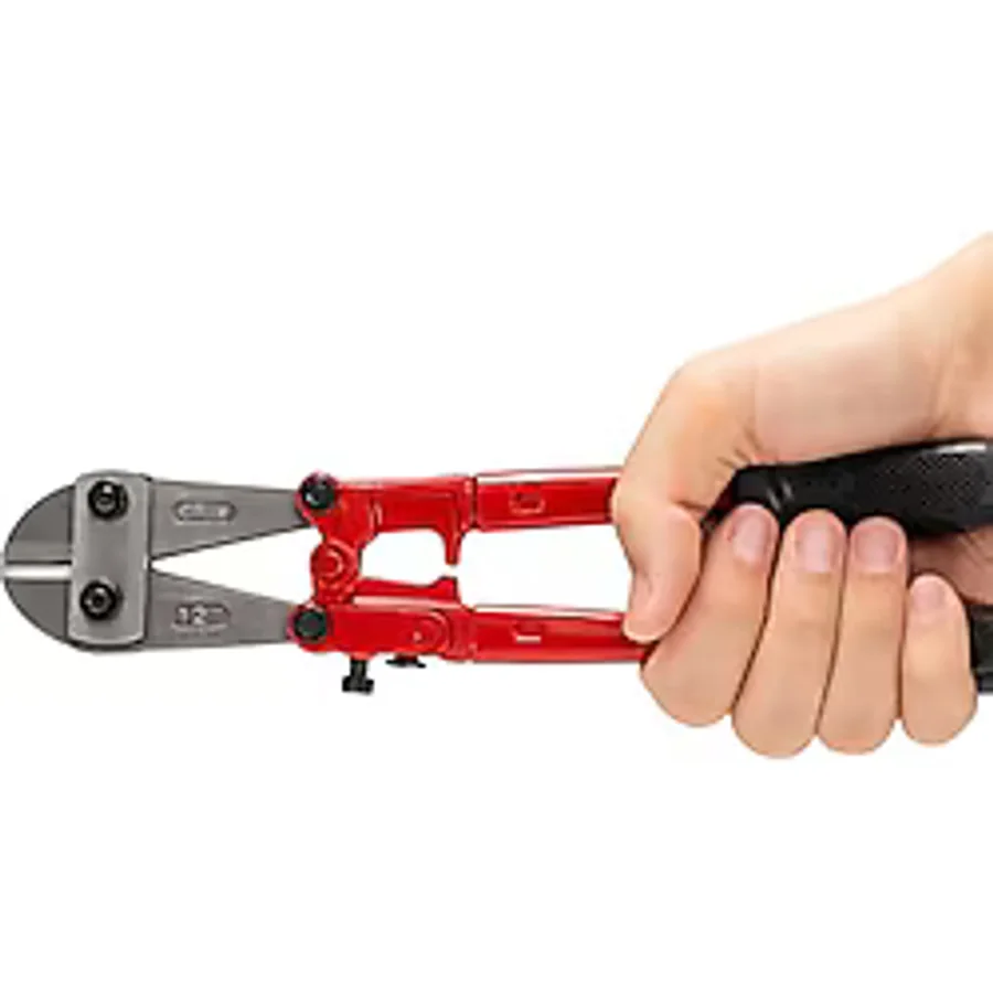 Kollu Çeneli Kupplon Demir Kesme Makası 12'' Çubuk İnşaat Teli Metal Kesim Makası Vanadyum Çelik