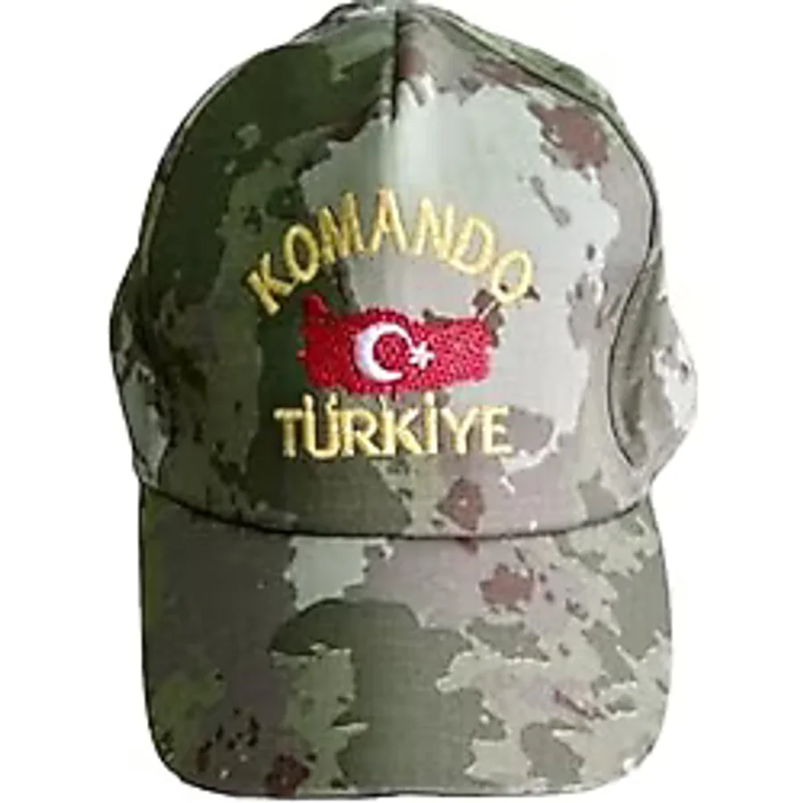 Komando Asker Çocuk Kepi Şapkası Ayarlı