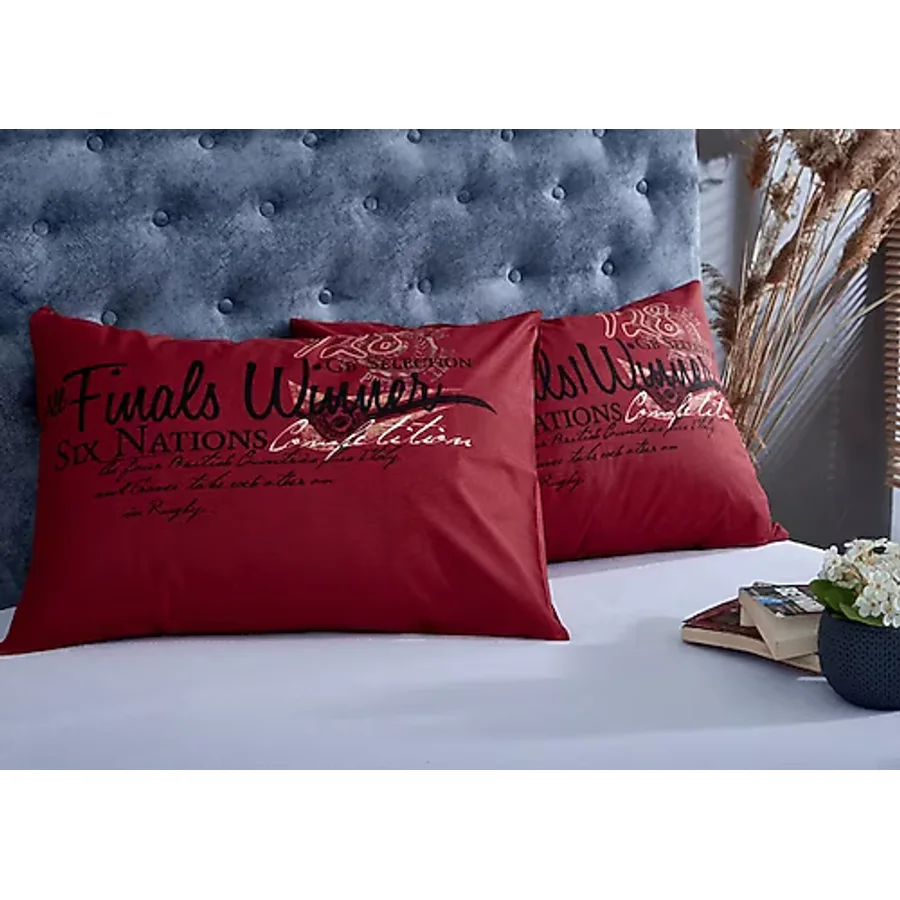 Komfort Home Baskılı Pamuklu Silikon Yastık 800 gr 50X70 cm (2 Adet)