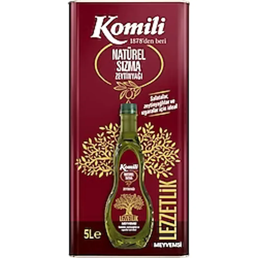 Komili Lezzetlik Meyvemsi Natürel Sızma Zeytinyağı 5 lt