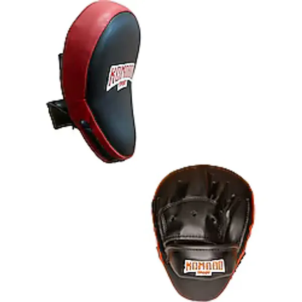 Komodo Sportboks & Kick Boks Antrenman Çalışma Lapası Siyah - Kırmızı