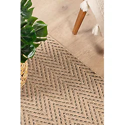Konfor Halı Sisaluna 4441 Bej Jüt Tabanlı Modern Dokuma Kilim Sisal Hasır Halı