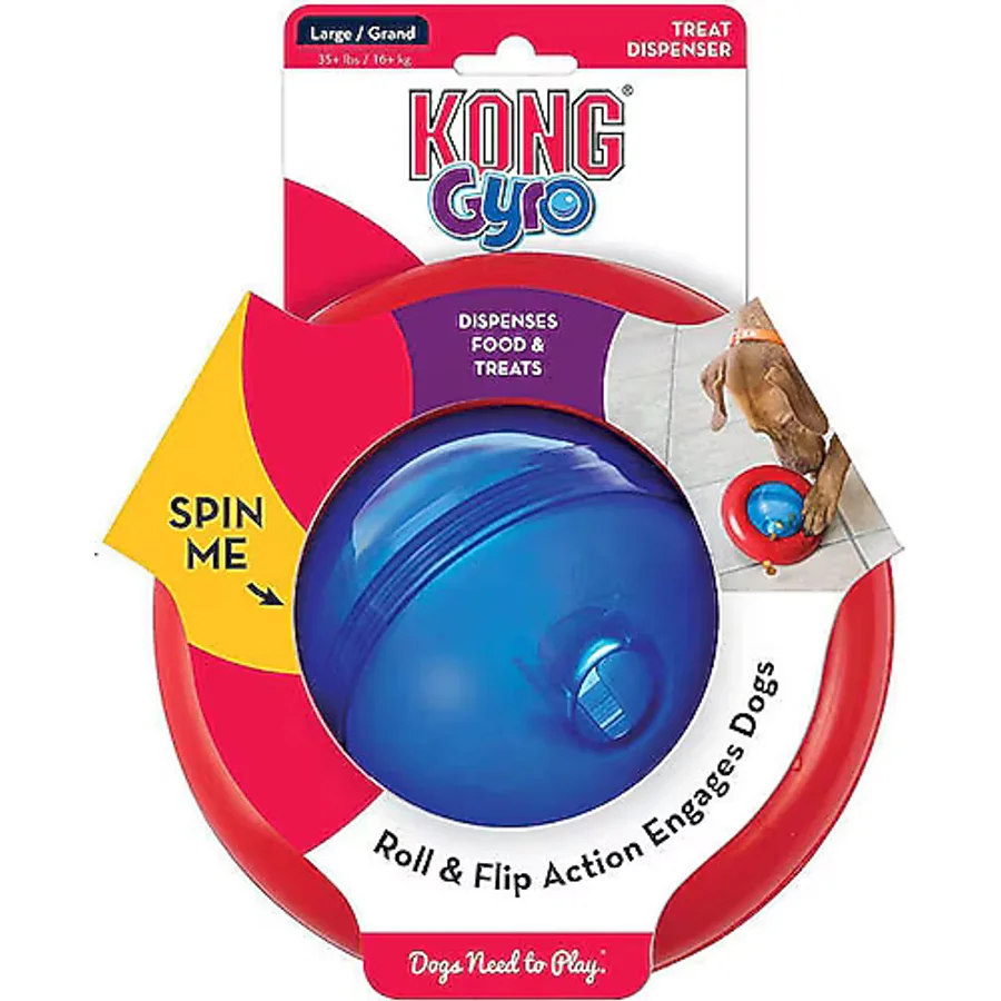 Kong Gyro 17 cm Large Ödüllü İnteraktif Köpek Oyuncağı