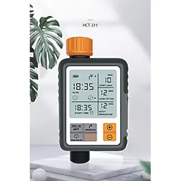 Konk Tools Dijital Otomatik Sulama Zamanlayıcısı - Akıllı Bahçe Sulama Kontrol Sistemi - Ipx5 Su Geçirmez - 1 çıkışlı