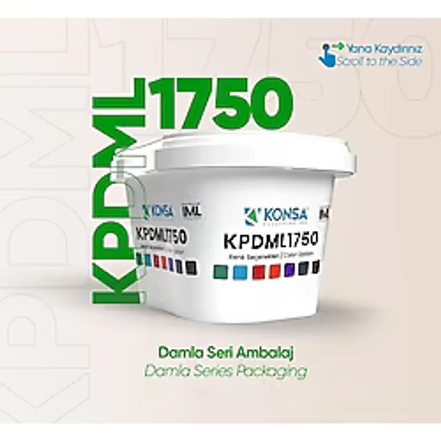 Konsa 1750 Litre Damla Serisi Sızdırmaz Kapaklı Kova Hobi - Boya - Gıda Kovası - 10 Adet