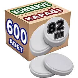 Konserve Kavanoz Kapagi Buyuk Standart (82Mm) 600 Lu Set