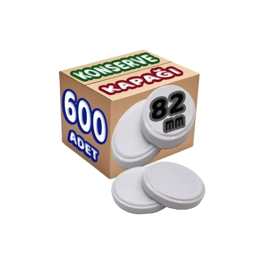 Konserve Kavanoz Kapagi Büyük Standart (82Mm) 600 Lu Set