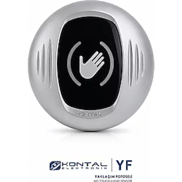 Kontal Elektronik Yf Temassız El Sensörü (Yaklaşım Fotoseli) No Touch Hand Sensor Otomatik Kapı Butonu Çıkış Sensörü - 1 adet Kontal El Sensörü - Gri
