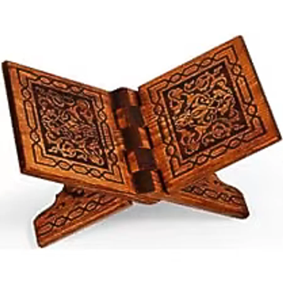 Konya Ahşap Rahle Yakmalı Ahşap Rahle (Mini Boy - 35 Cm),Kahverengi9759023031973