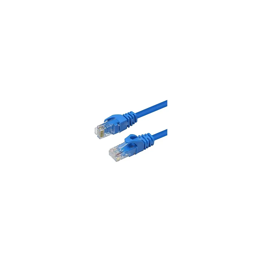 Koodmax - 10 Metre Cat6 Kablo Ethernet Internet Lan Network Patch Kablosu - Fabrikasyon - Mavi - 10m