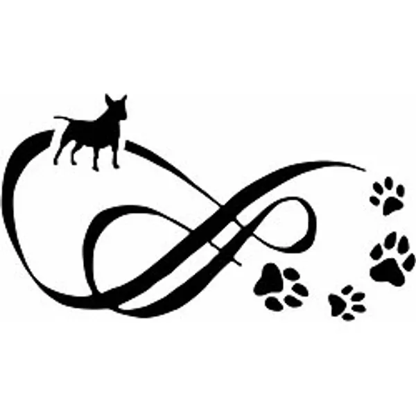 Köpek Ayak Izi Motosiklet Araba Çıkartmaları Oto Sticker 2