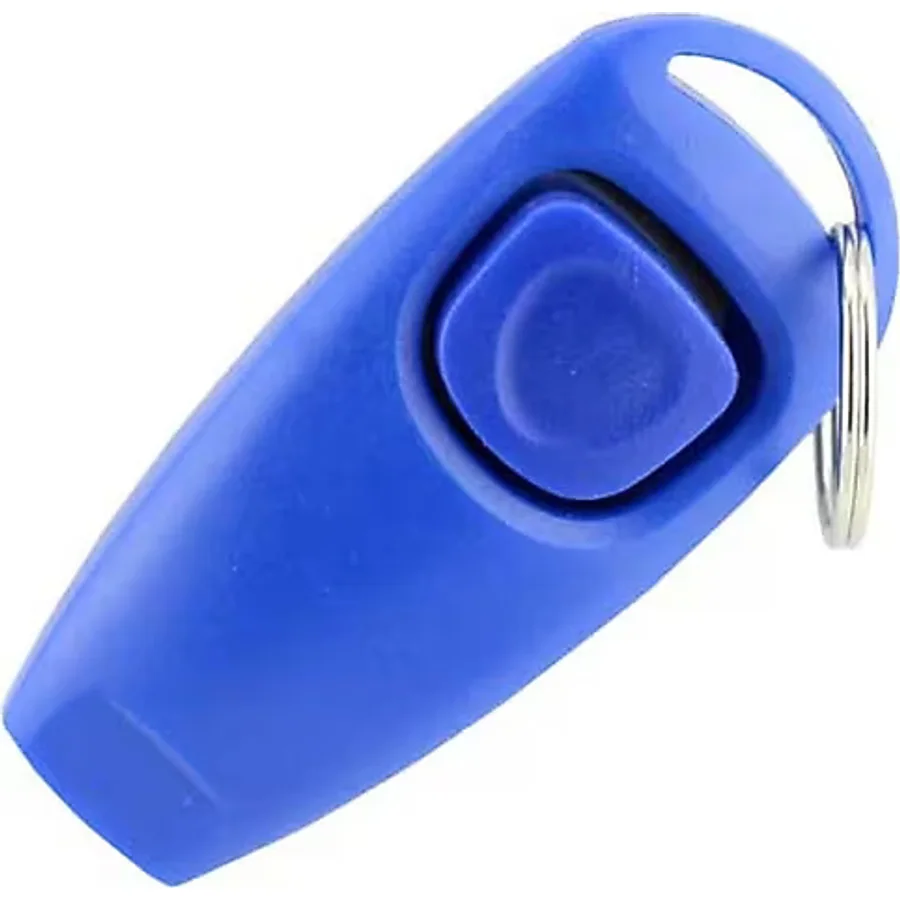 Köpek Eğitimi için Düdüklü Clicker 6 cm. Mavi