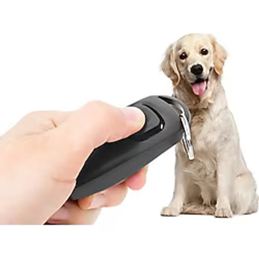 Köpek Eğitimi İçin Düdüklü Clicker Siyah