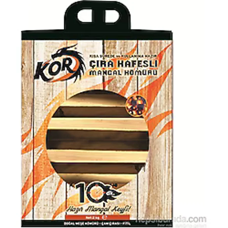 Kor Çıra Kafesli Mangal Kömürü 2 Kg