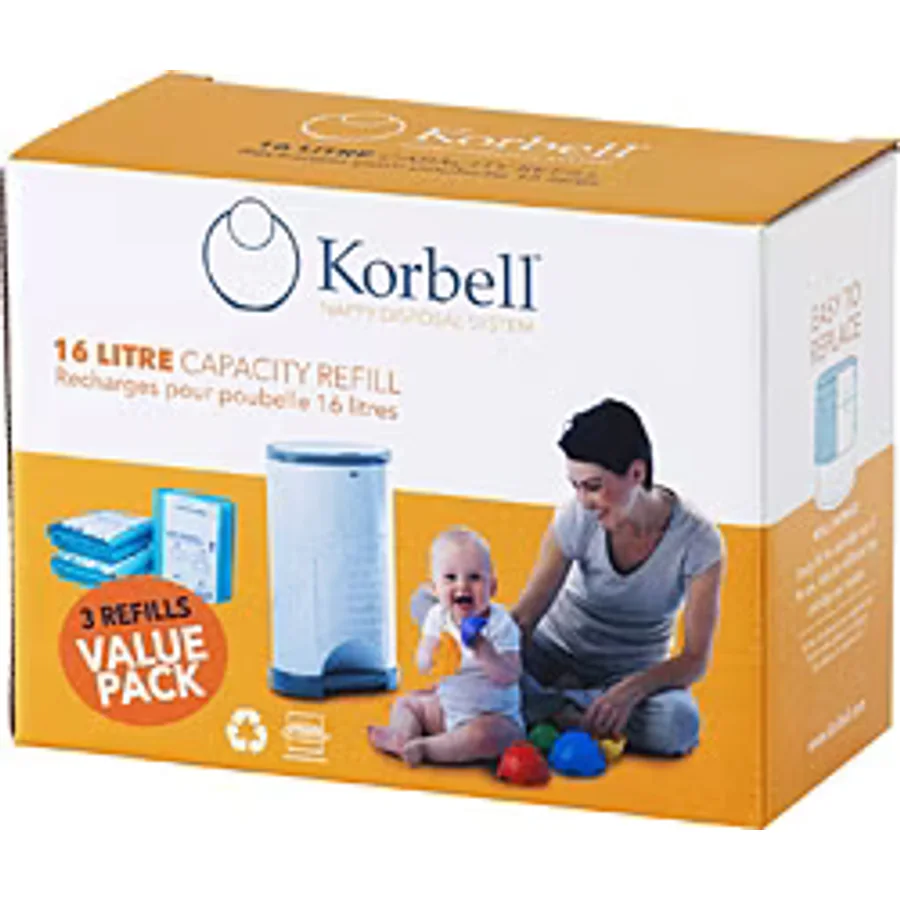 Korbell 1485'li Kirli Bebek Bezi Çöp Poşeti