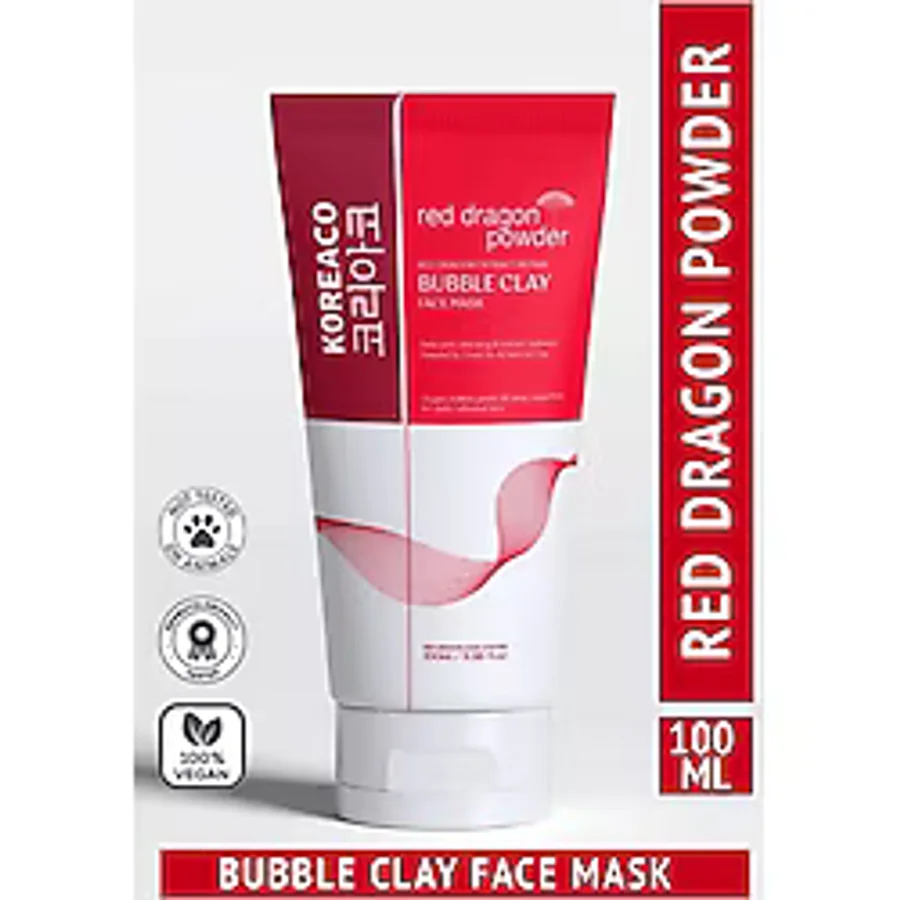 Koreaco Red Dragon Bubble Clay Tazelenme Parlaklık 100 ml Köpüren Yüz Maskesi