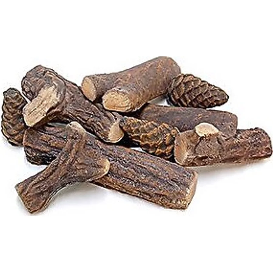 Korflame 9'lu Siyah Seramik Odun Seti