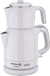 Korkmaz A331-08 Çaytema Vanilya/Krom 1600 W Çay Makinesi