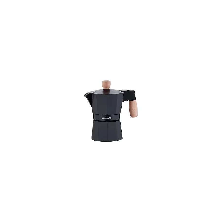 Korkmaz Etna Siyah 3 Fincan Moka Pot