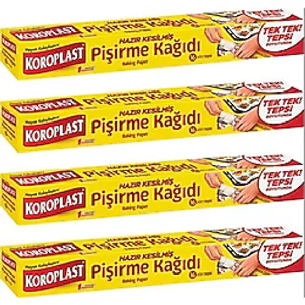 Koroplast 16 Yaprak 4 Adet Hazır Kesilmiş Pişirme Kağıdı