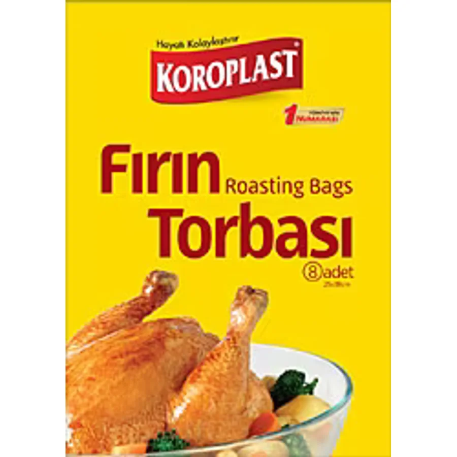 Koroplast 25x38 cm 8'li Fırın Poşeti