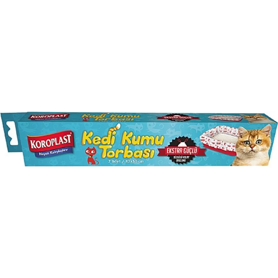 Koroplast 82x50 cm 7 Adet Kedi Kumu Torbası