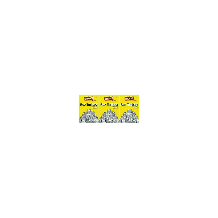 Koroplast Buz Torbası 3 x 196 Küp 3 Paket