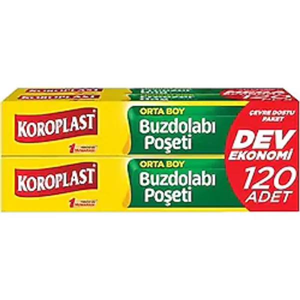 Koroplast Dev Ekonomi Buzdolabı Poşeti Orta Boy (120'li)