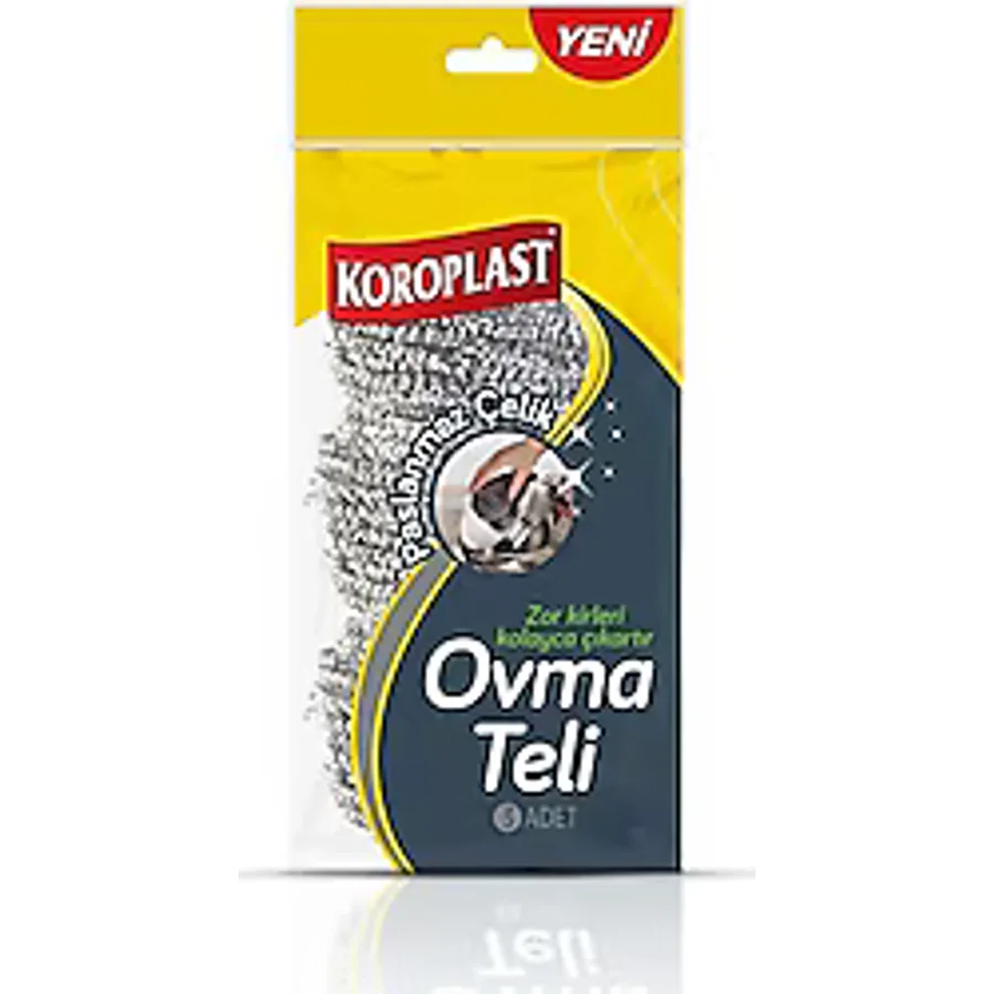 Koroplast Paslanmaz Çelik Ovma Teli 3'lü
