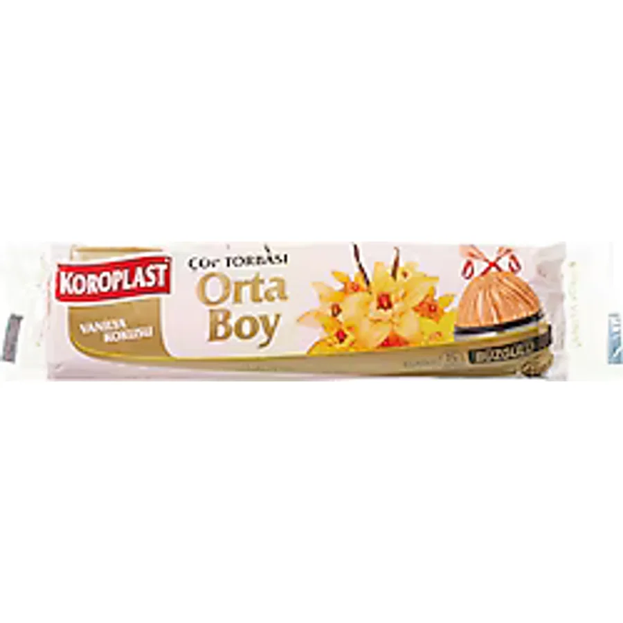 Koroplast Vanilya Kokulu Büzgülü Orta Boy Çöp Poşeti 15'li