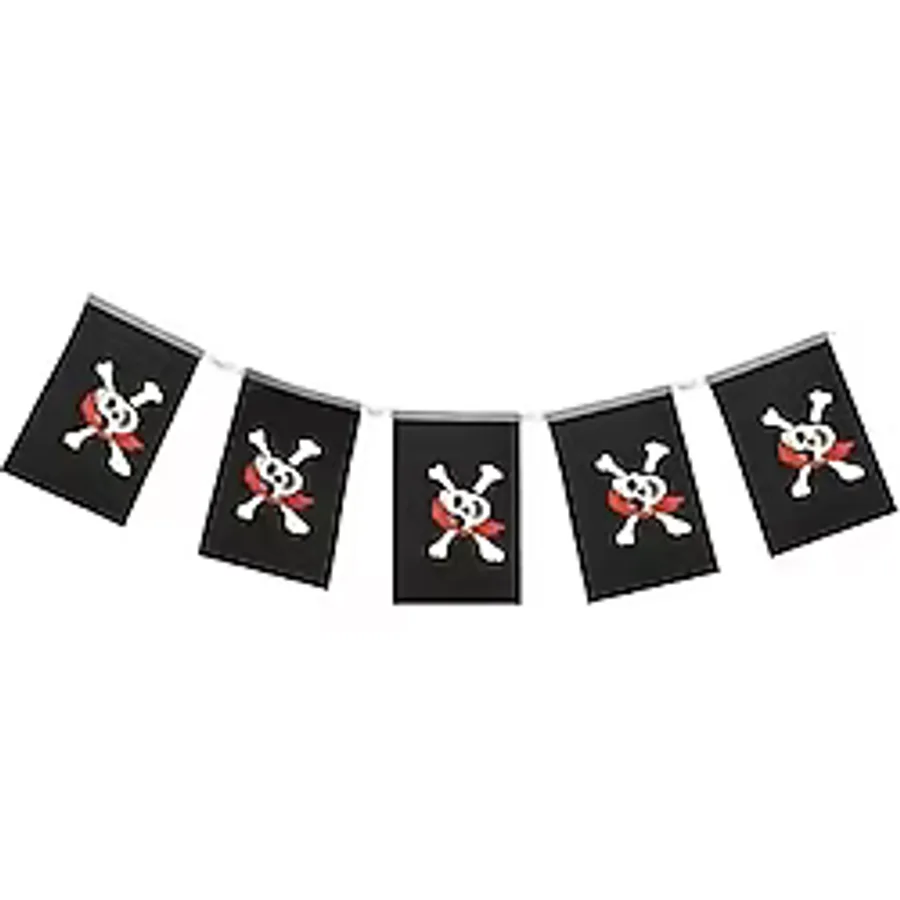 Korsan Partisi Korsan Logo Baskılı Flama Süs Afiş Süsleme 8 li