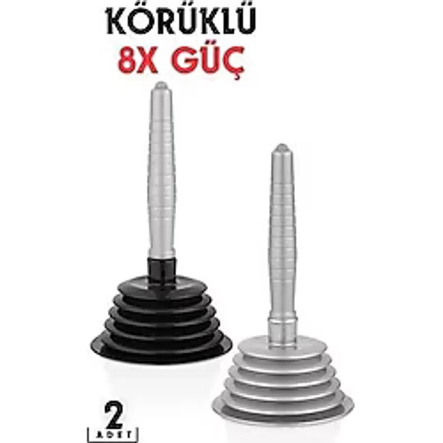 Körüklü Lavabo Açıcı Pompa 2 Adet Prograde Design