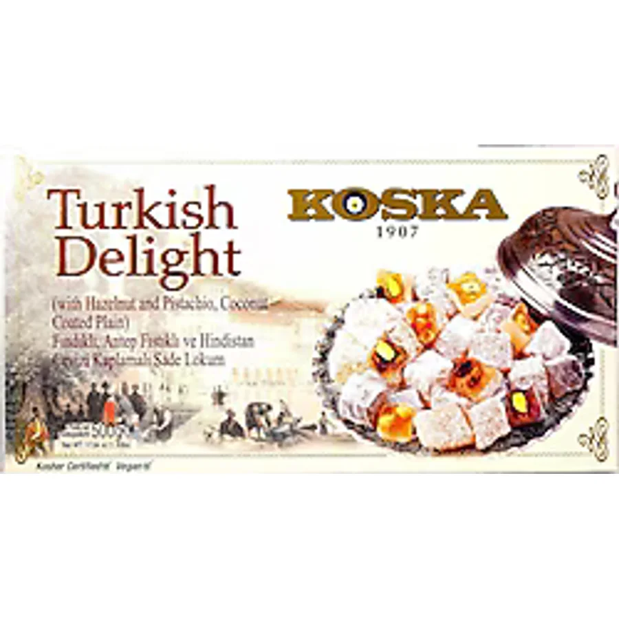 Koska Fındıklı Antep Fıstıklı ve Hindistan Ceviz Kaplamalı Lokum 500 gr