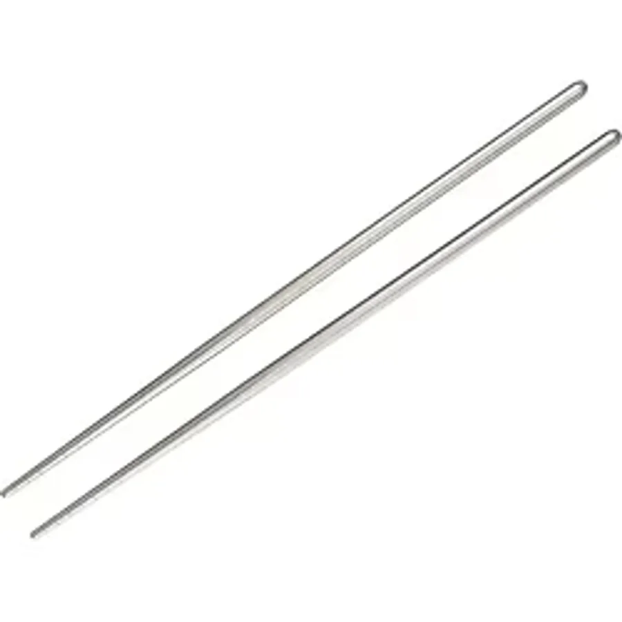 Köstebek Metal Paslanmaz Çelik Chopstick Çin Çubuğu - Gri