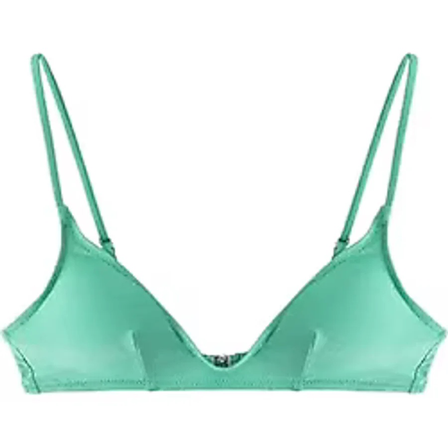 Koton Hafif Destekli Parlak İnce Askılı Bikini Üstü