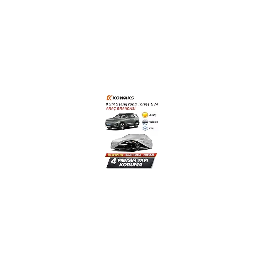 KOWAKS KGM SsangYong Torres EVX Oto Branda, Araba Brandası