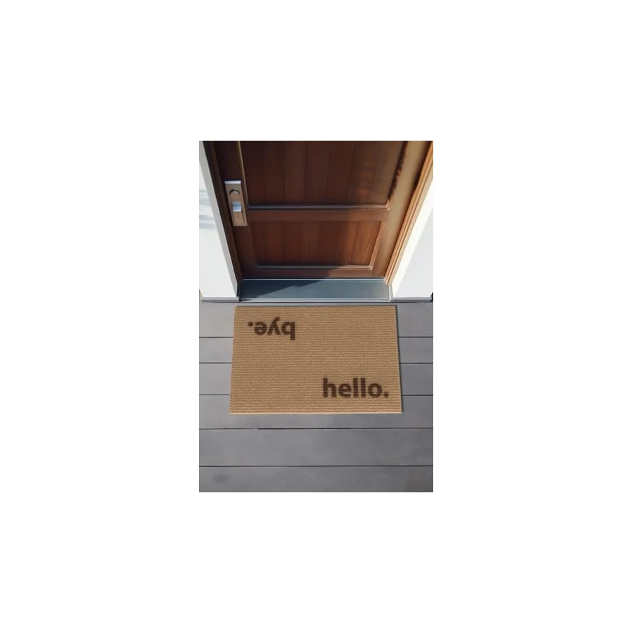 Koza Home Coco Hello Bye Koko Paspas Dış Kapı Paspası Kıl Kapı Önü Paspası 40x60 3670, 40 x 60