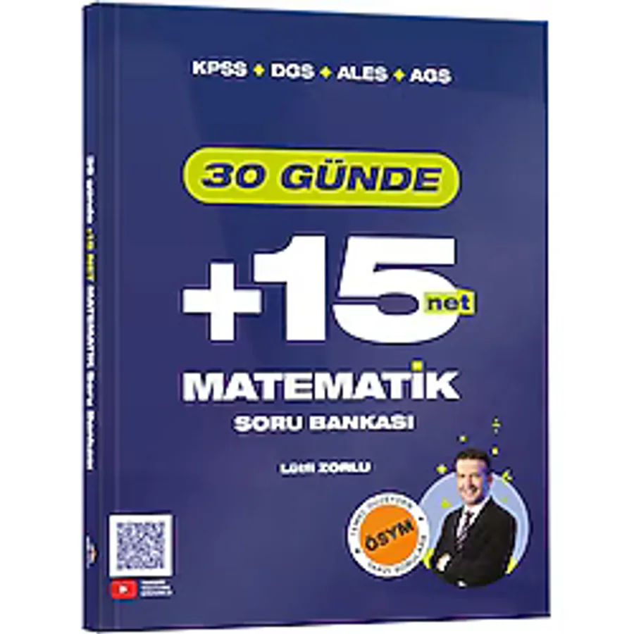 Kpss Dgs Ales Ags 30 Günde Matematik +15 Net Soru Bankası Zorlu Eğitim - 2026