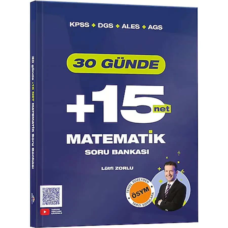 Kpss Dgs Ales Ags 30 Günde Matematik +15 Net Soru Bankası Zorlu Eğitim - 2026