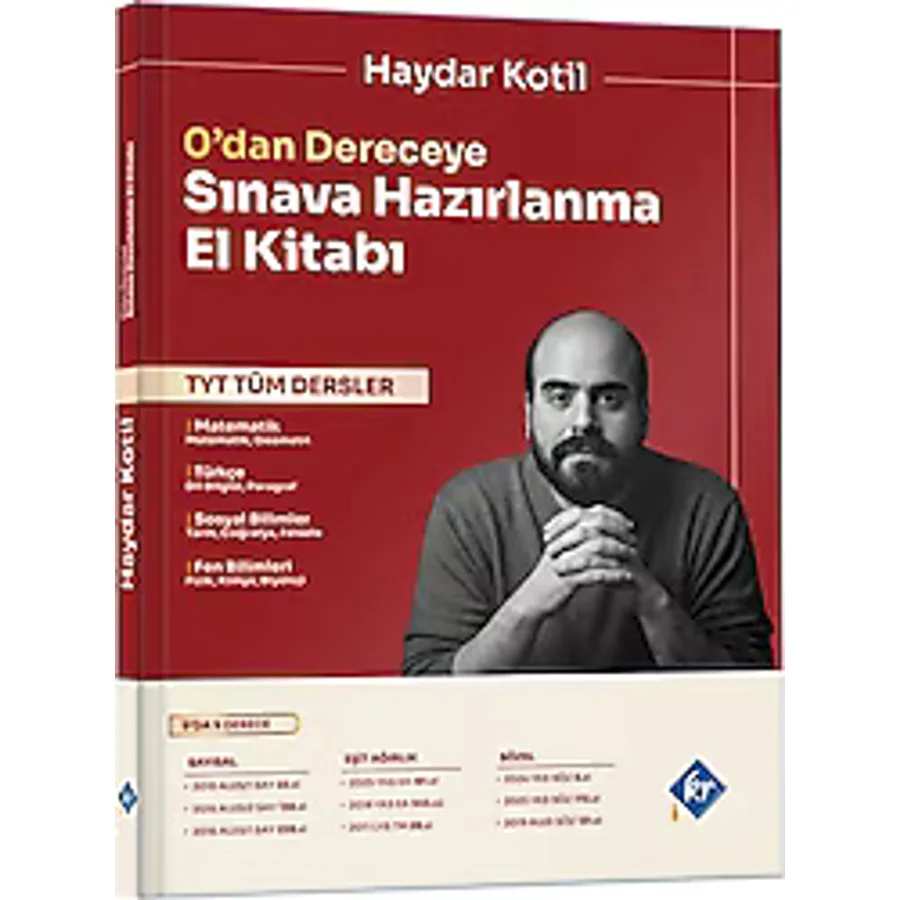 KR Akademi Yayınları TYT Haydar Kotil 0'dan Dereceye Tüm Dersler Sınava Hazırlanma El Kitabı