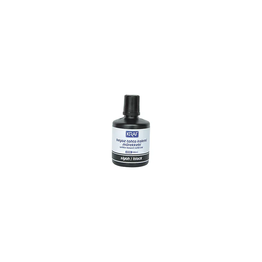 Kraf 450 g 100 ml Beyaz Tahta Kalem Mürekkebi Siyah