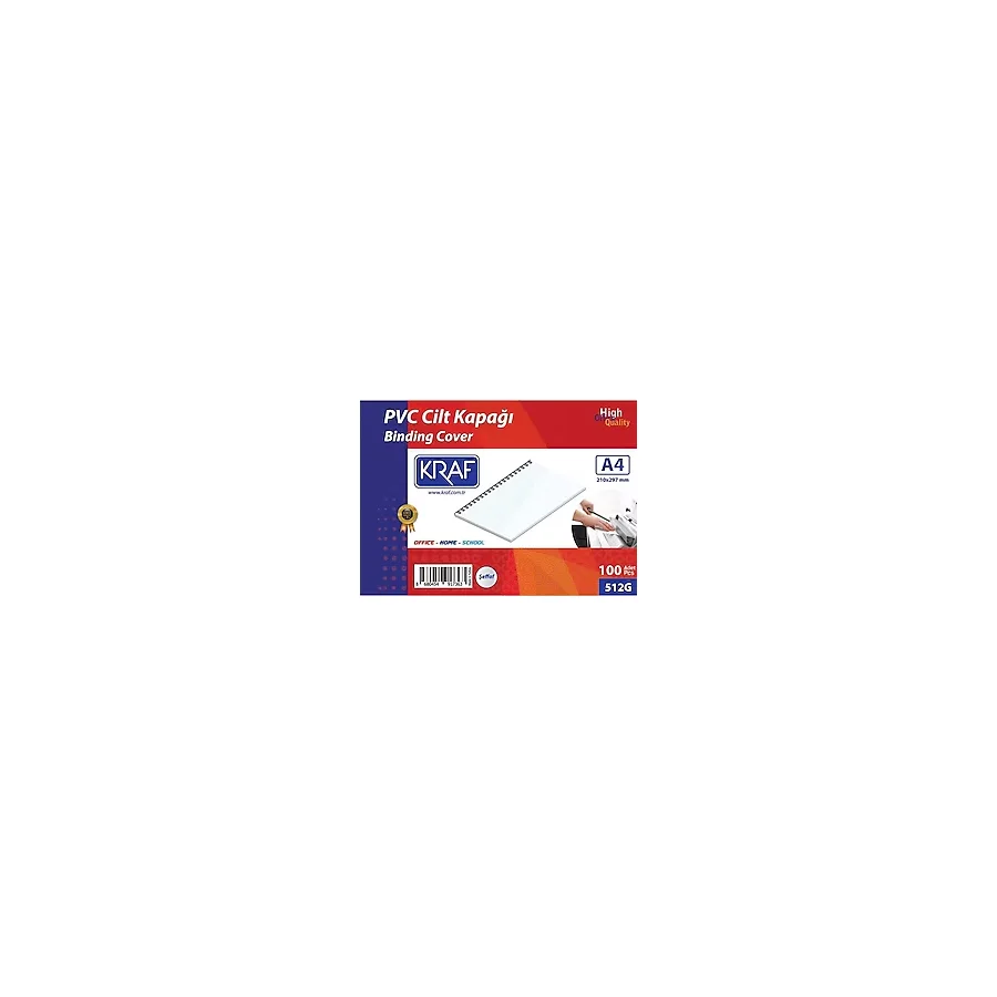 Kraf A4 160 Micron 100'lü Cilt Kapağı