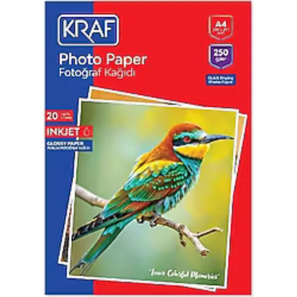 Kraf Fotoğraf Kağıdı A4 250G 20 Li 2250