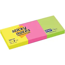 KRAF Yapışkanlı Not Kağıdı 38 X 51 Mm Neon 3851n