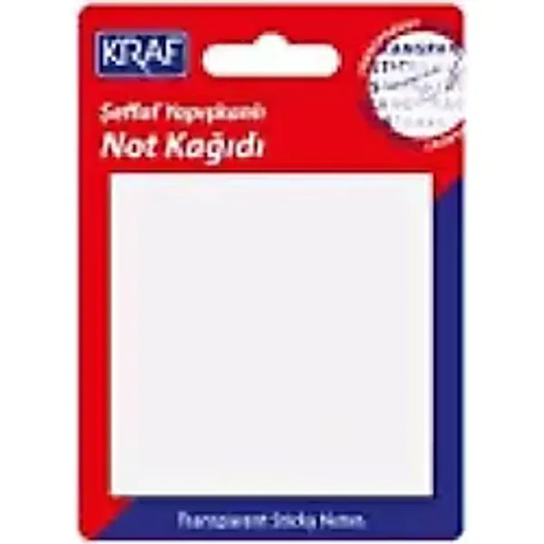 Kraf Yapışkanlı Not Kağıdı 76x76 50 YPR Şeffaf